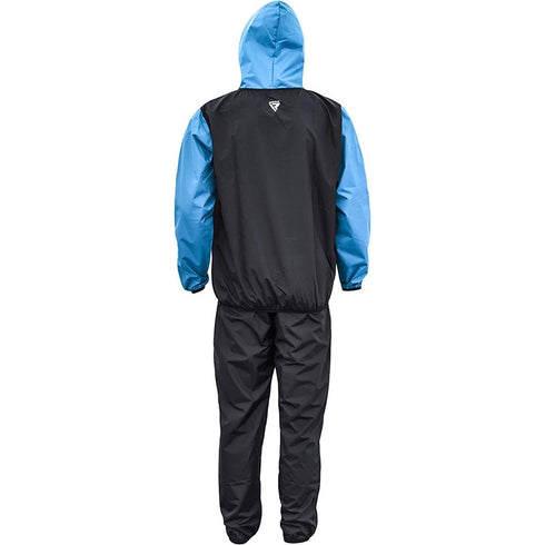 RDX X6 HOODED SAUNA SWEAT SUIT/Blu-7